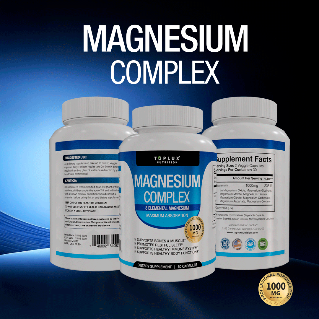 Magnesium Complex: Relajación, fuerza y energía vital.